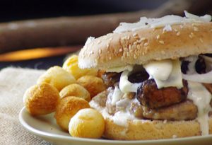 burger à la crème d'Ossau-Iraty