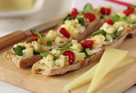 Tarte poire cresson et fromage de brebis Ossau-Iraty