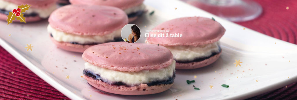 Macarons confiture de cerises et crème d’Ossau-Iraty