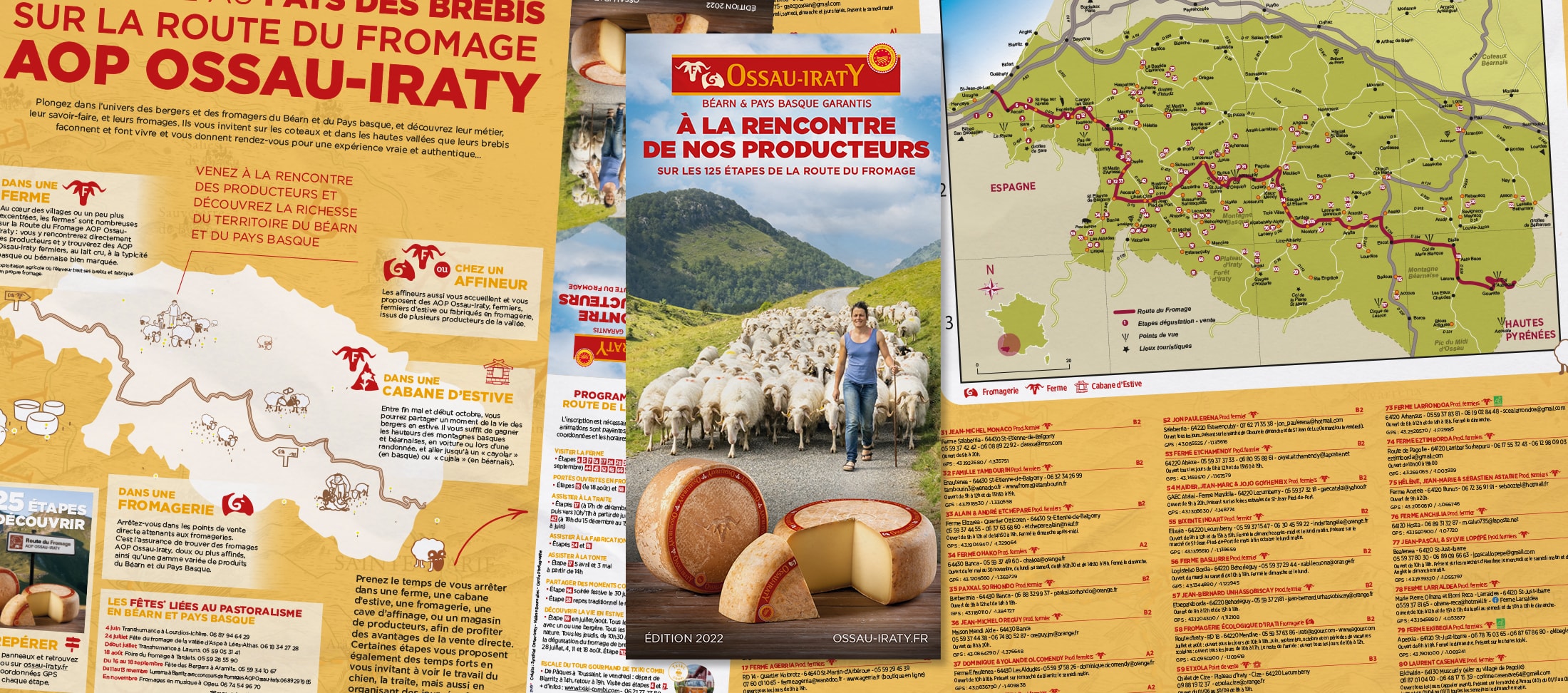 Route du Fromage AOP Ossau-Iraty en Pyrénées-Atlantiques